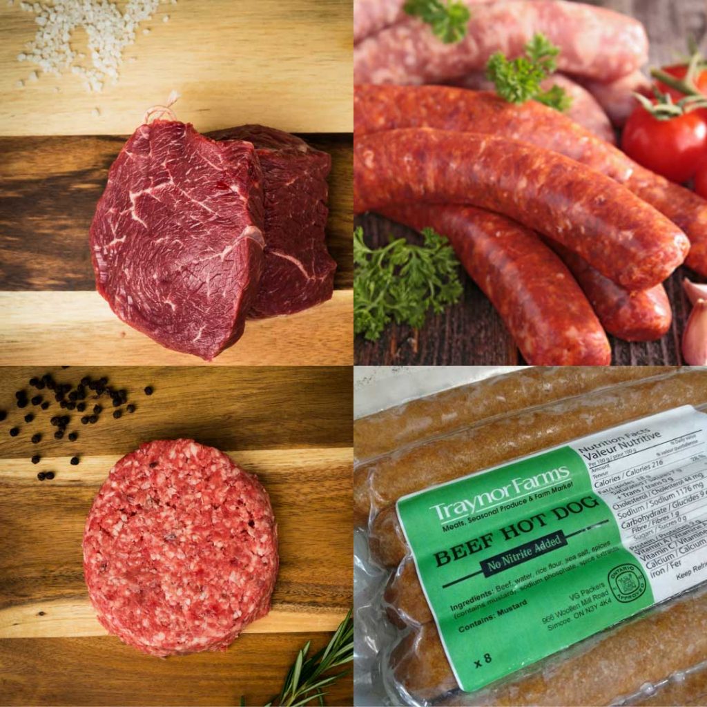 Fresh lean ground beef