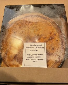 Applewood Smoked Cheddar Quiche