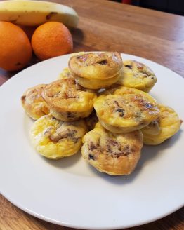 Snack size quiches